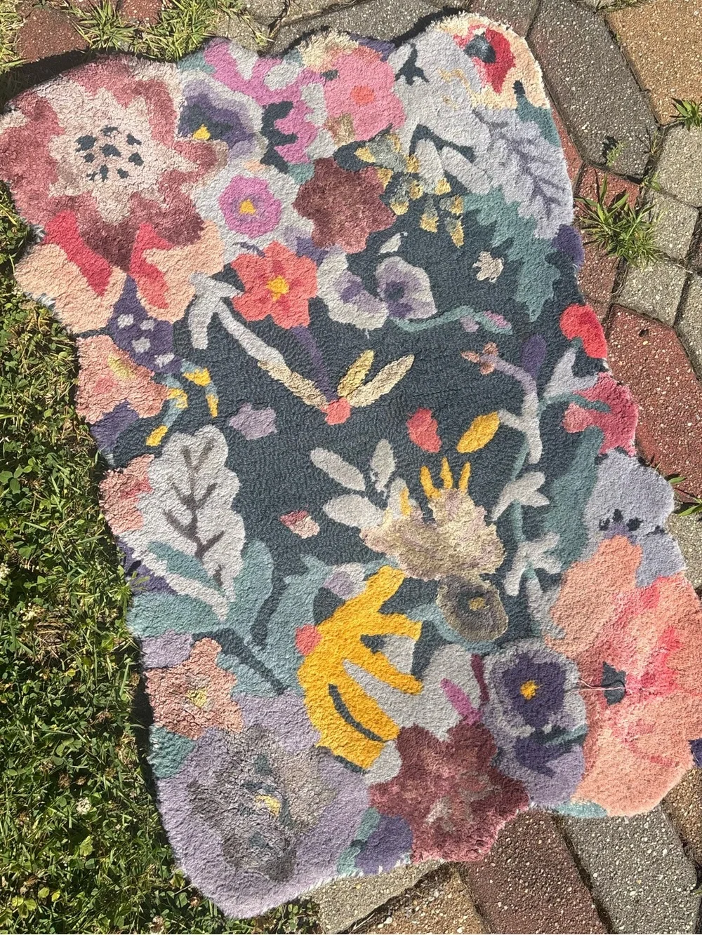 Anthro wool bath mat